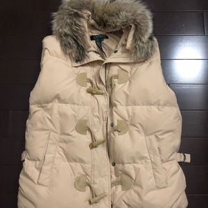 Ralph Lauren soft fur vest